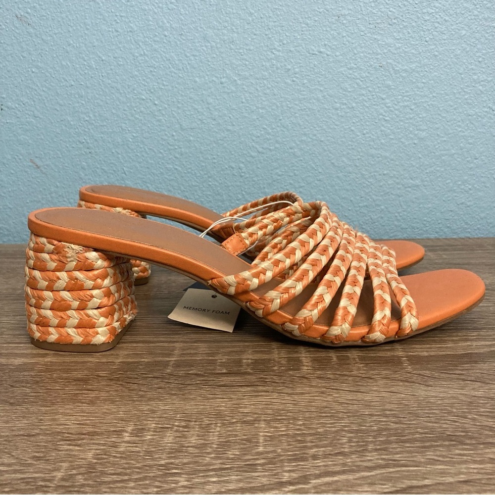 Universal Thread Rachel Chunk Heeled Sandals - Peach - Size 11